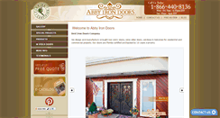 Desktop Screenshot of abbyirondoors.com